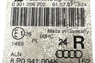 Audi 3A 8P Sportback r.v. 2008 pravé přední světlo halogen 8P0941004K