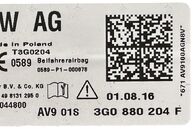 VW Passat B8 kombi r.v. 2017 palubní deska