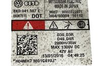 VW Golf 7 Alltrack kombi r.v. 2016 pravé přední světlo xenon 5Q1941752 jednotky 3D0941329E 8K0941597E 4G0907697G