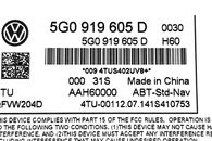 VW Golf 7 kombi r.v. 2015 navigace 5G0919605D