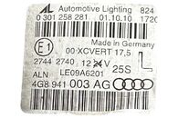 Audi A7 4G Sportback r.v. 2011 levé přední světlo xenon 4G8941003AG jednotky 8K0941597C 4G8941329 4G0907397C