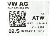 VW Touran 1T3 r.v. 2014 páčky volantu 5K0953501CS 5K0953502AB
