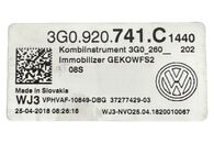 VW Passat B8 kombi r.v. 2018 naftové budíky 3G0920741C