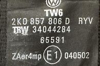 VW Caddy 2K skříňový vůz r.v. 2009 pravý přední pás 2K0857806D