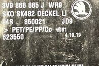 Škoda Superb 3 facelift kombi r.v. 2020 bočnice do kufru 3V0863416A 3V9868886E 3V9868885J 3V9864511D 3V9864512D