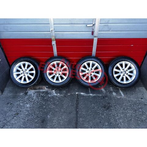 VW Golf 5 kola 195/65 R15 letní pneu 3,85mm DOT4514 6,5Jx15H2 ET50 1K0601025CA