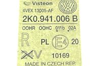 VW Caddy 2K kombi r.v. 2004 pravé přední světlo halogen 2K0941006B