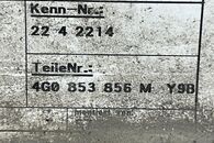 Audi A6 C7 4G facelift S-Line avant r.v. 2018 černá metalíza kód barvy LY9B pravý práh 4G0853856M