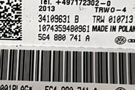 VW Golf 7 kombi r.v. 2014 levý stropní airbag 5G4880741A