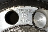 Audi kola 205/55 R16 zimní pneu 5,50mm DOT3116 7,5Jx16H2 ET45 4F0601025AJ