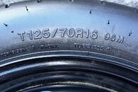 Dojezdové kolo T125/79 R16 3,53mm DOT1213 31/2Jx16H2 ET25,5 1K0601027AQ