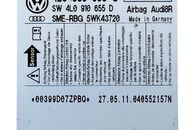 Audi Q7 4L facelift r.v. 2011 řídící jednotka airbagu 4L0959655C 4L0910655D