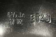 VW Touareg 7L r.v. 2006 dojezdové kolo 195/80 R17, 106P, DOT 0506, ET40, 6 1/2J x 17H2 7L0601027