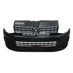 VW Transporter T6 7H r.v. 2018 skříňový vůz bílá barva kód barvy ( černý matný ) přední nárazník