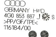 Audi A6 4G facelift avant r.v. 2016 levý přední podběh 4G0853887J