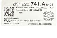 VW Caddy 5K skříňový vůz r.v. 2023 naftové budíky 2K7920741A