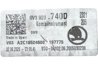 Škoda Fabia 3 facelift kombi r.v. 2020 benzínové budíky 6V0920740D