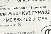 Audi Q7 4M r.v. 2018 druhá generace kryt podlahy kufru 4M0863462J