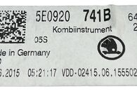 Škoda Octavia 3 sedan r.v. 2016 budíky 5E0920741B nafta