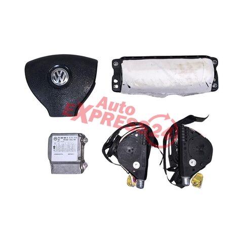 VW Touran 1T2 facelift r.v. 2007 airbagová sada 1T0880201F 1T0880204E 1T0909605D 1T1857706A 1T1857705A