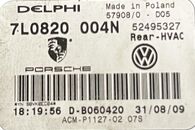 VW Touareg 7L r.v. 2010 topení 7L0820004N 7H0819021P 7L0971569A