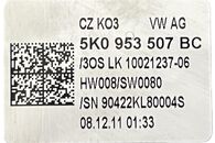 VW Golf 6 kombi r.v. 2012 páčky volantu 5K0953507BC 5K0953513M