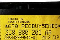 VW Passat CC facelift r.v. 2013 airbag řidiče 3C8880201AA kabílek 3C8971584F