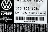 VW Passat B6 kombi r.v. 2008 řídící jednotka airbagu 3C0909605N
