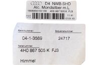 🟤 AUDI A8 4H D4 r.v. 2010 stropnice + bočnice 4H0867505K ‼️ vše špinavé