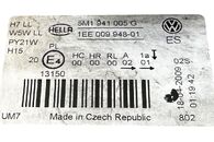 VW Golf 6 Plus r.v. 2009 levé přední světlo halogen 5M1941005G