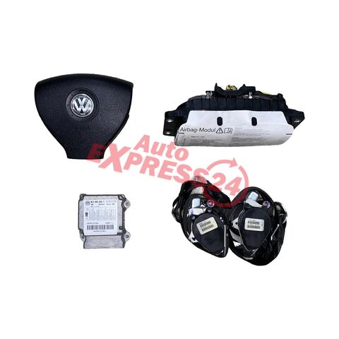 VW Golf 5 kombi r.v. 2009 airbagová sada 1K0880201DC 1K0971584 1K0909605T 1K4857706AG 1K4857705AE