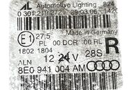 Audi A4 B7 8E avant r.v. 2007 pravé přední světlo xenon 8E0941004AM 8E0941030BM jednotka 3073291156