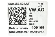 VW Golf 7 kombi r.v. 2015 páčky volantu 5Q0953521AT 5Q0953502M