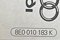 Audi S5 8T Coupe r.v. 2009 bílá metalíza kód barvy LY9C víka nádrže 8E0010183K