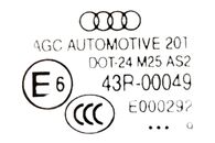 Audi Q5 8R r.v. 2009 pravé přední sklo