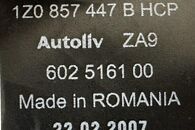Škoda Octavia 2 kombi r.v. 2007 zadní pás 1Z0857447B