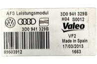 VW Passat B7 kombi r.v. 2013 pravé přední světlo xenon 3AB941752 jednotky 8K0941597B 3D0941329B