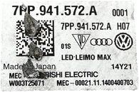 VW Passat B8 R-Line kombi r.v. 2016 levé přední světlo LED xenon 3G1941081C jednotky 4G0907697F 3G0941329 7PP941572A