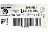 VW Golf 6 hatchback r.v. 2009 levé přední světlo halogen 5K1941005J
