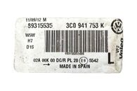 VW Passat B6 kombi r.v. 2010 levé přední světlo xenon 3C0941753K jednotka 4L0907391