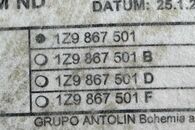 Škoda Octavia 2 facelift kombi Laurin a Klement r.v. 2011 stropnice 1Z9867501