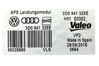 VW Golf 7 kombi r.v. 2016 levé přední světlo xenon LED 5G1941753 jednotky 4G0907697G 3D0941329E 8K0941597E