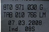 Audi S5 8T Coupe r.v. 2009 kabelový svazek 8T0971030G