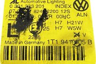 VW Touran 1T2 facelift r.v. 2009 levé přední svetlo halogen 1T1941005B