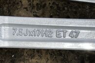 VW kolo 235/45 R17 letní pneu 7,66mm DOT2206 7,5Jx17H2 ET47 3C0601025D
