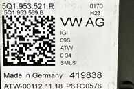 VW Passat B8 kombi r.v. 2019 páčky volantu 5Q1953521R 5Q1953569B 5Q1953502AA