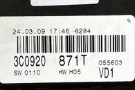 VW Passat B6 kombi r.v. 2009 naftové budíky 3C0920871T