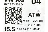 Audi Q3 8U S-Line r.v. 2014 páčky volantu 8X0953501D 8X0953502B