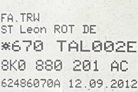 Audi A4 8K facelift avant r.v. 2013 černá palubní deska 24A 8K1857003B