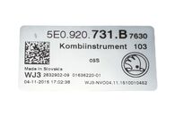 Škoda Octavia 3 kombi r.v. 2016 naftové budíky 5E0920731B